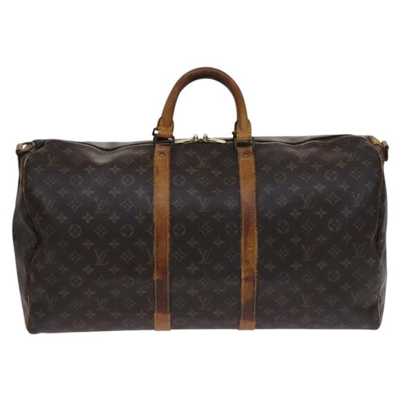 LOUIS VUITTON Monogram Keepall Bandouliere 55 Boston Bag - Picture 6 of 16